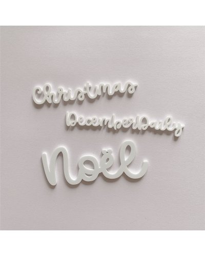 Mot acrylique - Christmas | Alúa Cid
