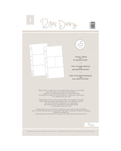 Rita's Diary - Pochettes 15x30cm - Lot I Mix