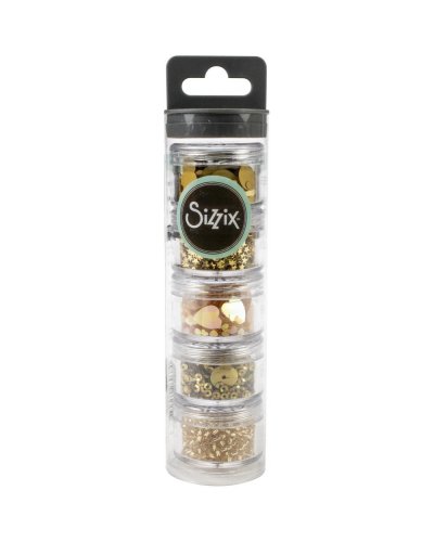 Sizzix - Set Sequins & Perles - Gold