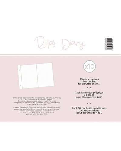 Rita's Diary - Pochettes 10x15cm - 2 compartiments