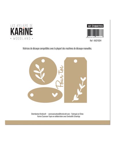 Les Ateliers de Karine - Dies Set d'étiquettes - Woodland