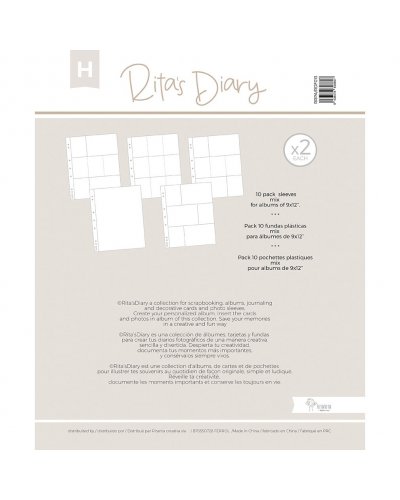 Rita's Diary - Pochettes 23x30cm - Lot H Mix