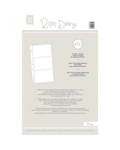 Rita's Diary - Pochettes 15x30cm - Lot G