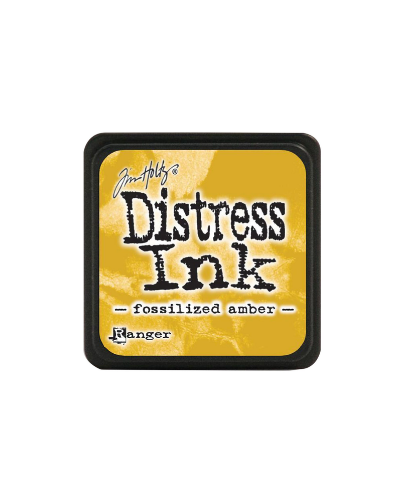 Mini Distress Ink Pad - Fossilized Amber de Tim Holtz | Ranger