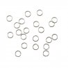 Anneaux argentés Ø4mm - 40 unités