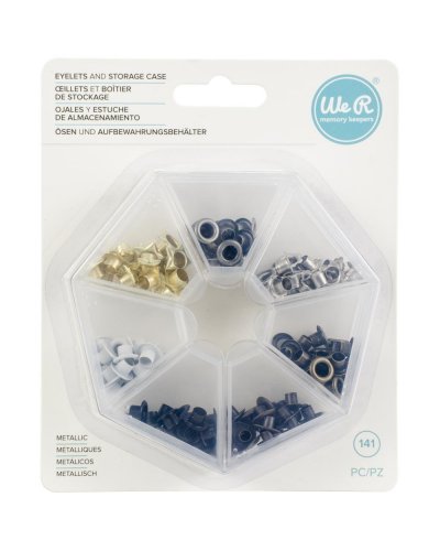 WRM - Boîte d'oeillets Métallique 140 unités