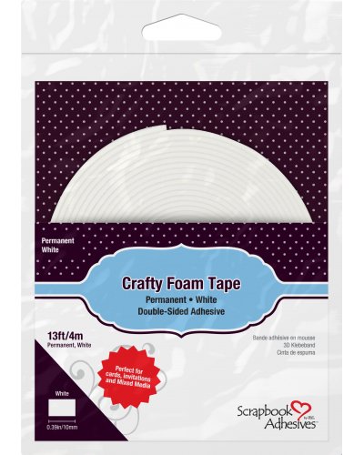 Ruban 3D - Crafty Foam Tape White | Scrapbook Adhesives