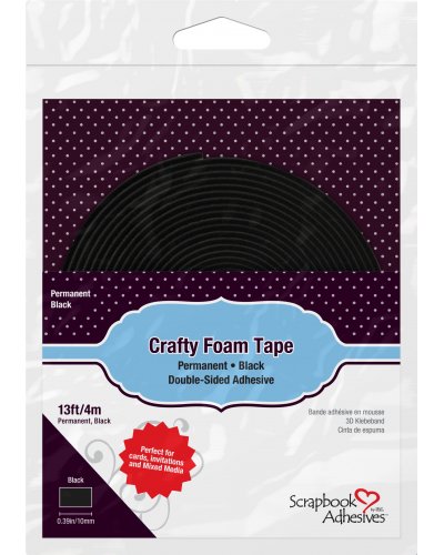 Ruban 3D - Crafty Foam Tape Black | Scrapbook Adhesives