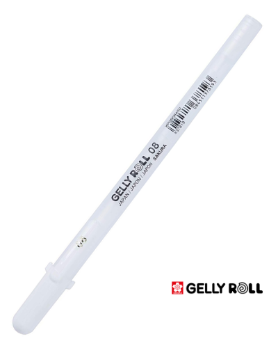 Stylo gel - Gelly roll Blanc de Sakura