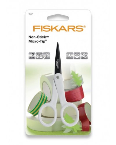 Fiskars - Ciseaux anti-adhérent Micro-Tip 12cm