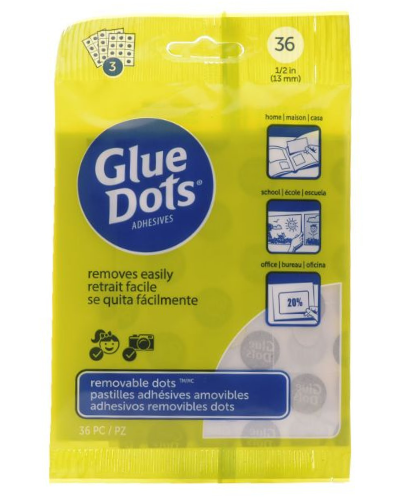 Points de colle repositionnables | Glue Dots Adhesives