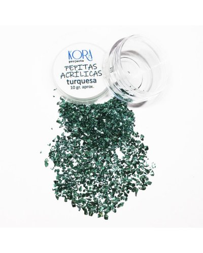 Kora Projects - Pépites acrylique pour shaker - Turquoise