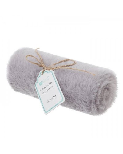 Dp Craft - Tissu de fourrure - Gris Taupe