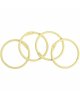 Artis Decor - Set de 4 anneaux beige 35mm 