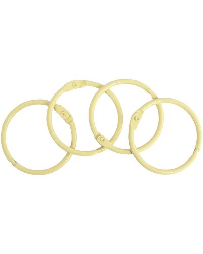 Set 4 anneaux beige - 35mm | Artis Decor