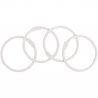 Set 4 anneaux blanc - 35mm | Artis Decor