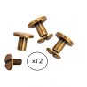 Lot 12 rivets de reliure - Or vieilli | Studio Light