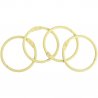 Set 4 anneaux beige - 44mm | Artis Decor