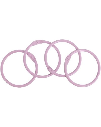 Set de 4 anneaux rose - 44mm | Artis Decor