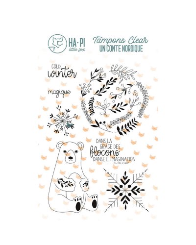Ha.Pi Little Fox - Tampon clear - Ours polaire