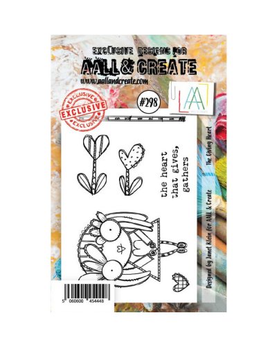 Aall&Create - Tampon clear - A7 Stamp Set #298 - The giving heart