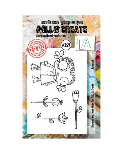 Tampon clear - A7 Stamp Set -359 - Raincoat | Aall & Create