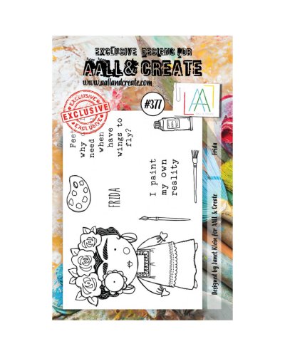 Tampon clear - A7 Stamp Set -377 - Frida | Aall & Create