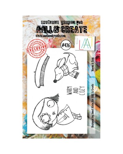 Aall&Create - Tampon clear - A7 Stamp Set #426 - Warm & Cozy
