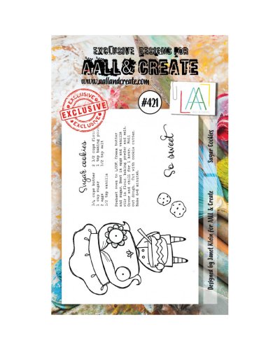 Aall&Create - Tampon clear - A7 Stamp Set #421 - Sugar cookies