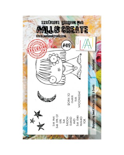 Aall&Create - Tampon clear - A7 Stamp Set #419 - Moonlight 
