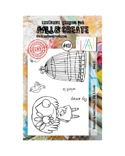 Aall&Create - Tampon clear - A7 Stamp Set #427 - Wing it
