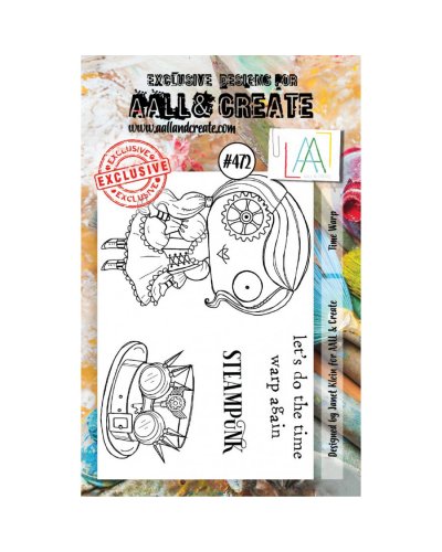 Aall&Create - Tampon clear - A7 Stamp Set #472 - Time wrap