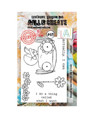 Aall&Create - Tampon clear - A7 Stamp Set #479 - Confident 