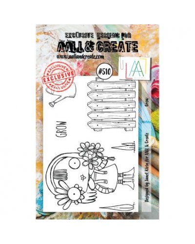 Tampon clear - A7 Stamp Set -510 - Grow | Aall & Create
