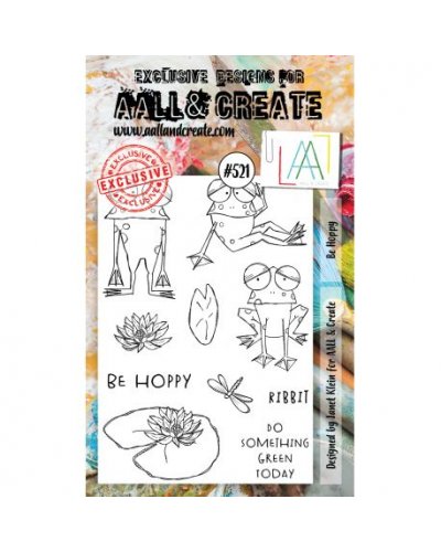 Aall&Create - Tampon clear - A6 Stamp Set #521 - Be happy