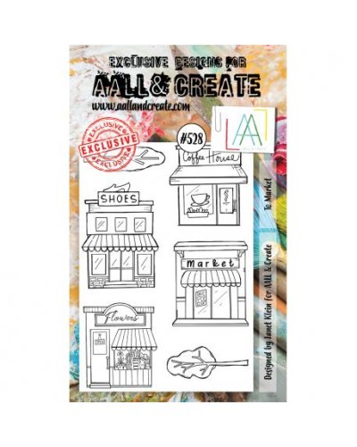 Aall&Create - Tampon clear - A6 Stamp Set #528 - To market