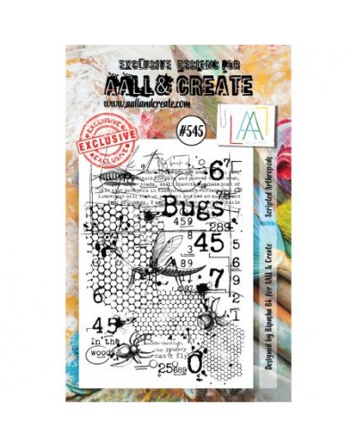 Aall&Create - Tampon clear - A7 Stamp Set #545 - Scripted arthropods 