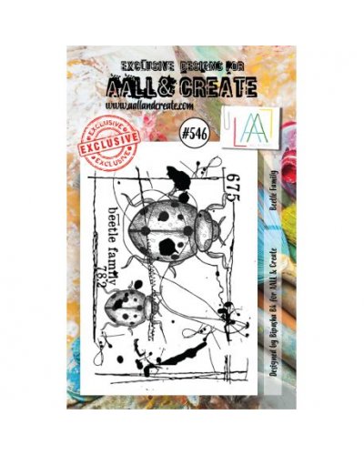 Tampon clear - A7 Stamp Set -546 - Beetle family | Aall & Create