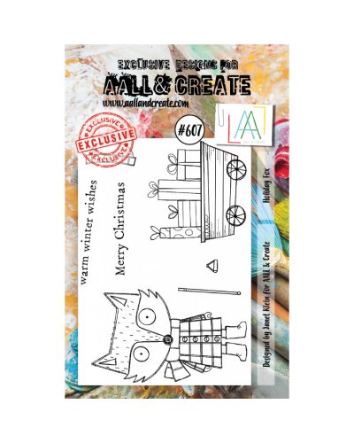 Aall&Create - Tampon clear - Stamp Set #607 - Holiday fox
