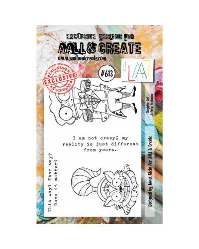Tampon clear - A7 Stamp Set -613 - Cheshire cat | Aall & Create
