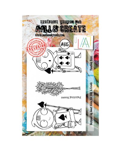 Aall&Create - Tampon clear - A7 Stamp Set #615 - Painting roses