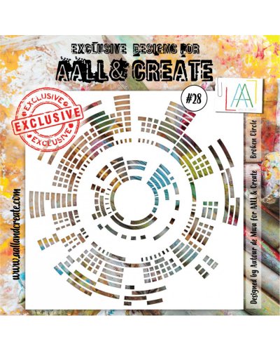 Aall&Create - Pochoir - Stencil Set #28 - Broken circle