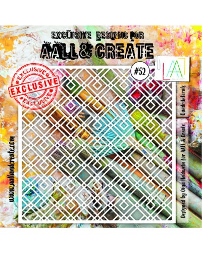 Aall&Create - Pochoir - Stencil Set #52 - Quadrilaterals 
