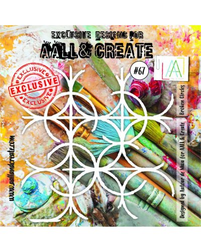 Aall&Create - Pochoir - Stencil Set #67 - Broken circles