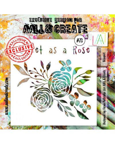 Aall&Create - Pochoir - Stencil Set #73 - Bouquet