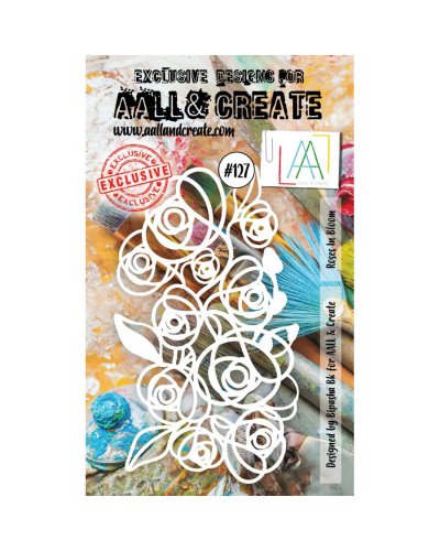 Aall&Create - Pochoir - Stencil Set #127 - Roses in bloom