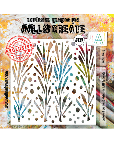 Aall&Create - Pochoir - Stencil Set #139 - Snow pines