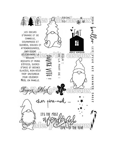 Mes P´tits Ciseaux - Tampon clear - Cher Père Noël - Pôle Nord