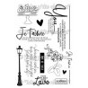 Tampon clear - Je t’aime - French Kiss | Mes P'tits Ciseaux
