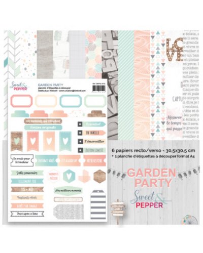 Sweet & Pepper - Kit papiers 30x30cm - Garden Party
